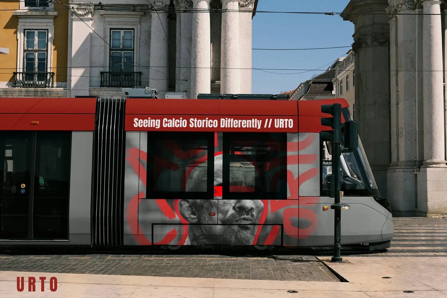 URTO: the identity deployed on a city tram